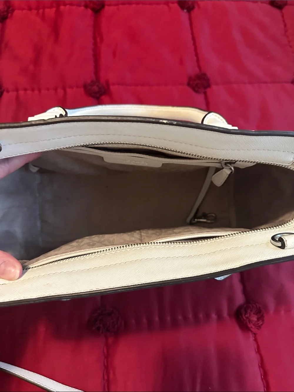 Michael Kors white leather bag - Picture 4 of 6